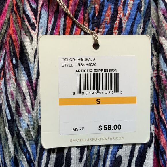 Rafaella Artistic Expression Long Sleeve Abstract Print Top Size Small NWT - Picture 10 of 12